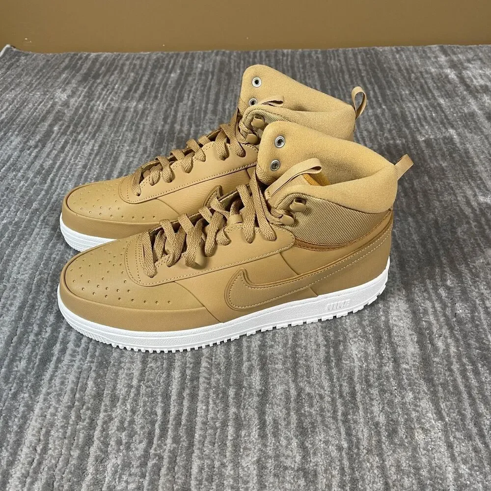 Nike Court Vision Mid WNTR Shoes Mens Size 11.5 Elemental Gold DR7882-700